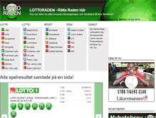 Tablet Screenshot of lottoraden.se